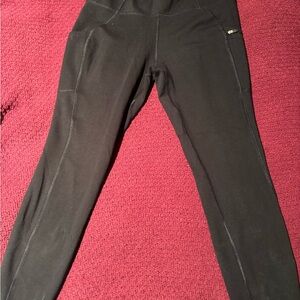 Women's Black Leggings with Pocket Size Medium